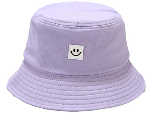 JFAN Cappello Estivo da Pescatore Pieghevole, con Stampa Sorridente, Cappello  da Sole da Spiaggia, Cappello da Pescatore Viola Taglia Unica | Prezzo.it