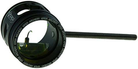 Viper Archery - Pro Series Target Archery Scope and Sight for Recurve and Compound Bows, Glass Lens, 1 3/8" Aircraft Aluminum Housing, Green Up Pin, Made in USA