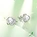 J.Rosée Chic Women Sterling Silver White Freshwater Cultured Pearl Love Heart Stud Earrings