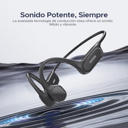DOOGEEEco Auriculares Conduccion Osea IP68 Impermeable Auriculares Natacion,10H Auriculares para Correr BT5.4 de 32GB con Reproductor MP3 y Doble Modo para Ciclismo, Natación Subacuática y Fitness