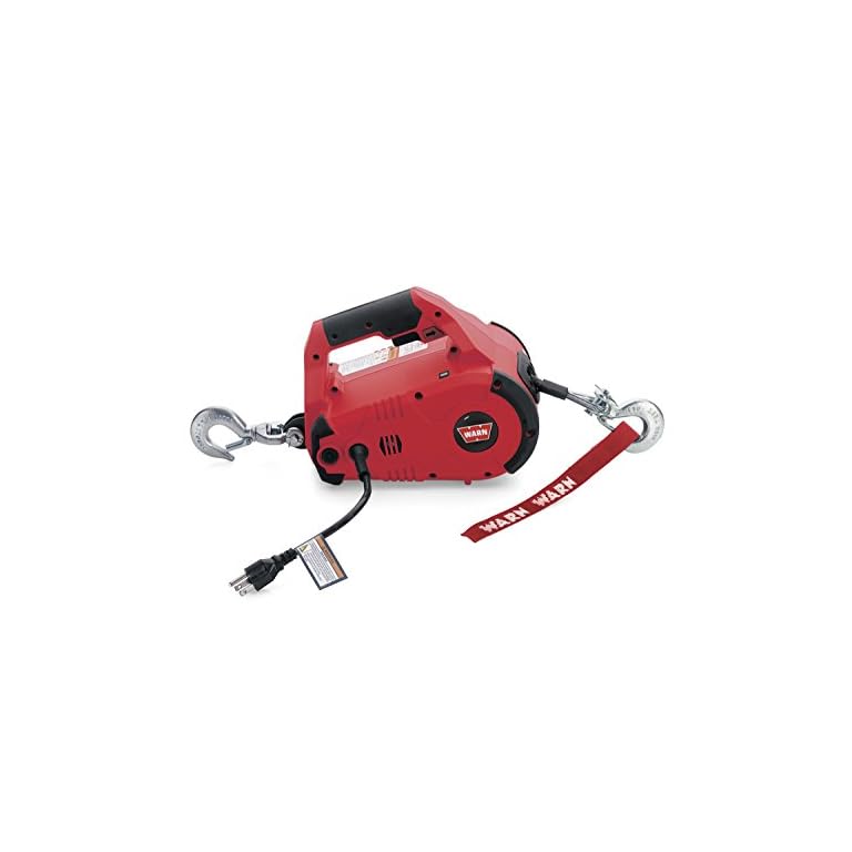 WARN 885000 PullzAll Corded 120V AC Portable Electric Winch with Steel