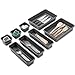Junk Desk Drawer Organizer Trays - Set of 8 Modular Interlocking Drawer Dividers for Organizing and Storage