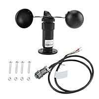 Jeffergarden Pulse Signal Output Aluminum Alloyed Wind Speed Sensor Anemometer