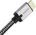 MOSAJIE SecurOMax HDMI Cable (4K 60Hz, HDMI 2.0, 18Gbps) with Braided Cord, 15 Feet