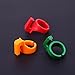 Whitelotous 3pcs Plastic Quilting Thread Cutter Thimble - Sewing Thimble Ring - with Blade Finger - Random Color