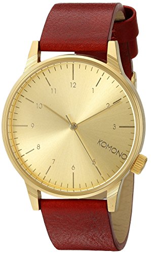 KOMONO Unisex KOM-W2250 Winston Regal Series Analog Display Japanese Quartz Red Watch