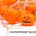KAILEDI. Halloween String Lights, LED Pumpkin Lights, Holiday Lights for Outdoor Decor,2 Modes Steady/Flickering Lights(20 One Pumpkin Lights, 9.8 feet) (Orange)