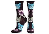 Socksmith Women's Black Kittenster Crew Socks, 9-11