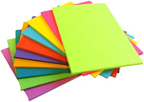 Debra Dale Designs 4" x 6" Blank Postcards - 80# Astrobrights Cardstock - 10 Colors - Package of 100 - Ready to Print Your Custom Message - Meets All Postal Regulations for Postcard Mailing