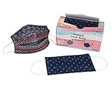 Unique Disposable Face Mask Printed Scandinavian design - Super Soft - Gift for medical student - Pack of 50