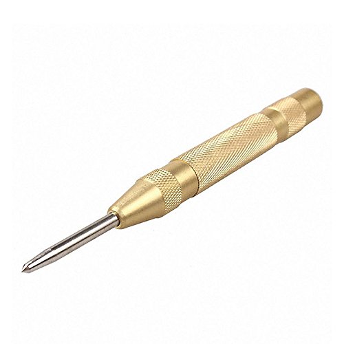 UTP New 5 Automatic Center Pin Punch Spring Loaded Marking Starting Hole Tool Gold L15