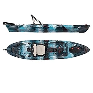 Vibe Kayaks Sea Ghost 110 11 Foot Angler Sit On Top Fishing Kayak with Adjustable Hero Comfort Seat & Transducer Port…