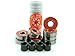 Big Boy Set of 4 Skateboard Wheels Blank 52mm with Abec 7 Bearings and Spacers, Black