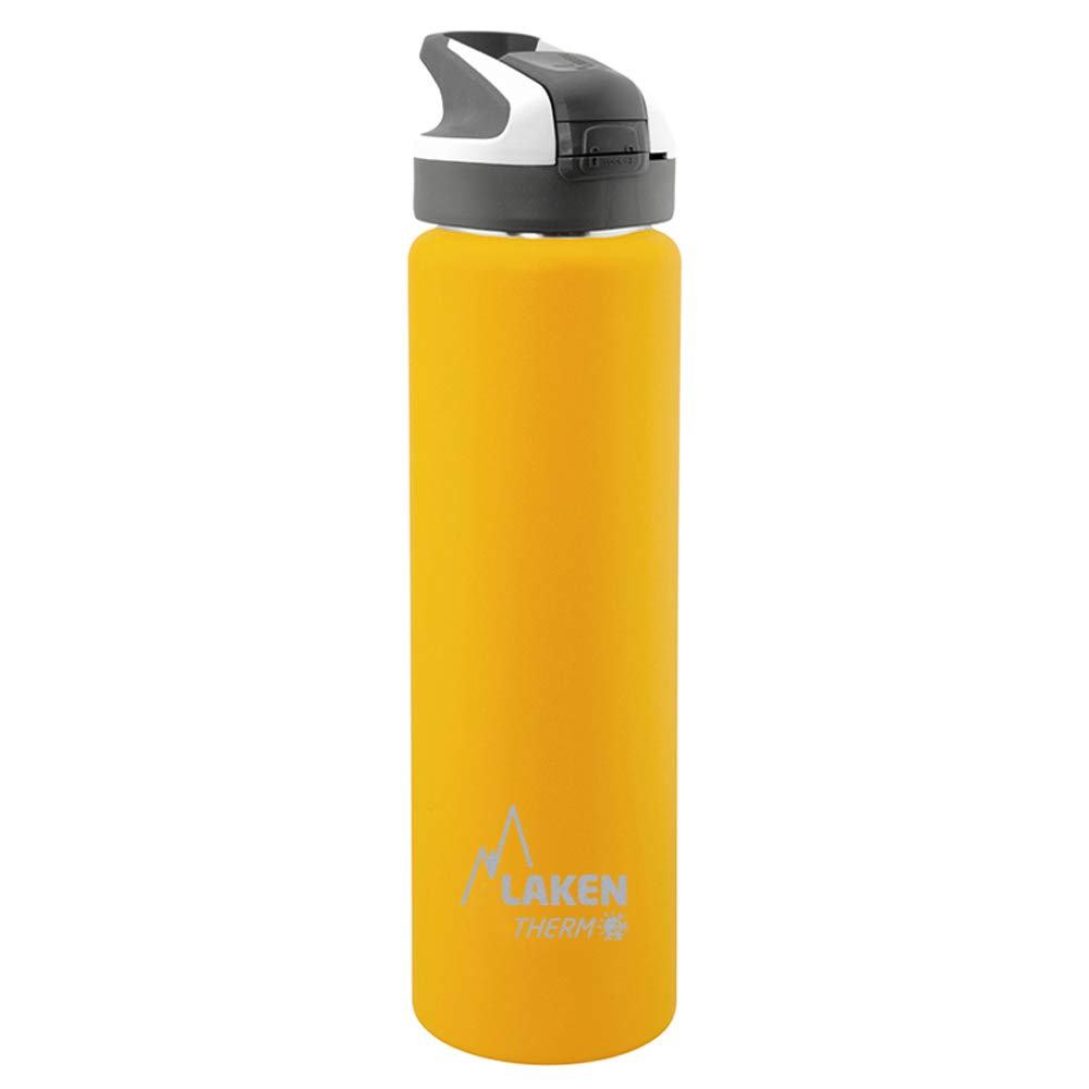 Laken Unisex - Adult Thermos TS7Y Thermos Flask, Yellow, 18/8-0.75 L