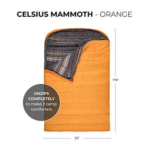 TETON Sports Mammoth Queen Size Sleeping Bag Double Sleeping Bag A
