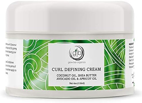 Grow Bar - Curl Defining Cream - smooth, non-sticky moisturizing gel cream formula, deeply penetrates and conditions wavy and curly hair to restore its definition and activate curls - size 4 oz
