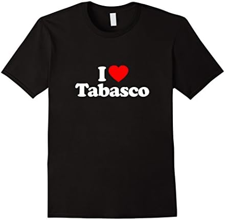 Mens Love Heart Tabasco Funny T-Shirt 2XL Black