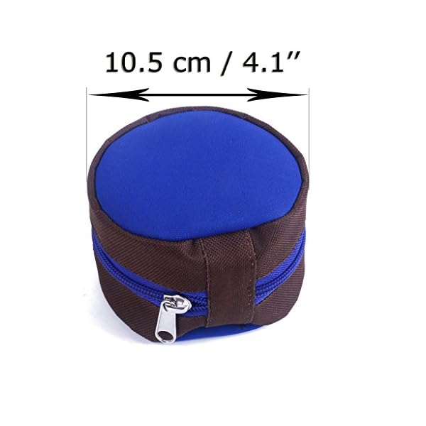 Fly-Fishing-Zippered-Reel-Pouch-Sponge-Cover-Protective-Zip-Case-Bag-Storage