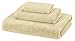 Amazon Basics Quick-Dry Towels - 100% Cotton, 3-Piece Set, Linen
