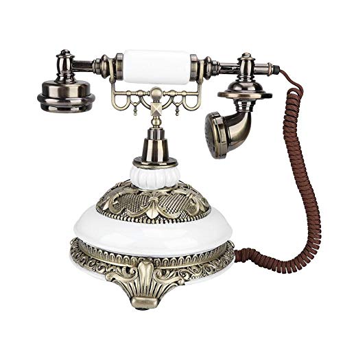 Oumij Vintage Phone Telephone IDS-8646C Upgrade Edition Classical Wood European Vintage Antique Telephone - Thumbnail 7