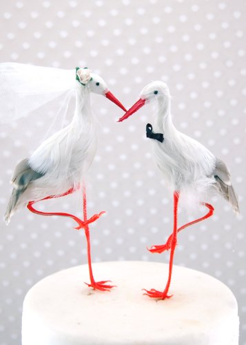 Crane Cake Topper: 