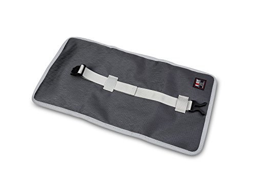 Toiletry Cosmetic Bag with Hanging Hook, Glovion BUBM Electronics Accessories Organizer, Portable Traveling Carry Case, Roll-Up Gear Storage Bag for Bathroom Make up - Grey