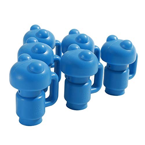 ZIZILAND Trampoline Enclosure Pole Cap for Net Hook, 6 Pieces, Blue