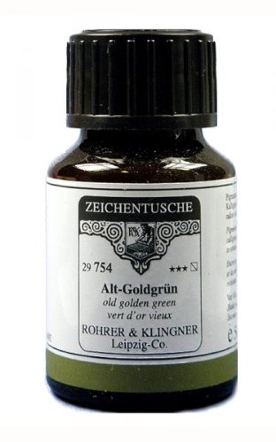 Rohrer & Klingner Drawing Indian Ink Old Golden Green 50 ml