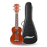 Makanu Soprano Ukulele Mahogany Hawaiian Ukulele Kids Guitar for Professional - Matte Finish