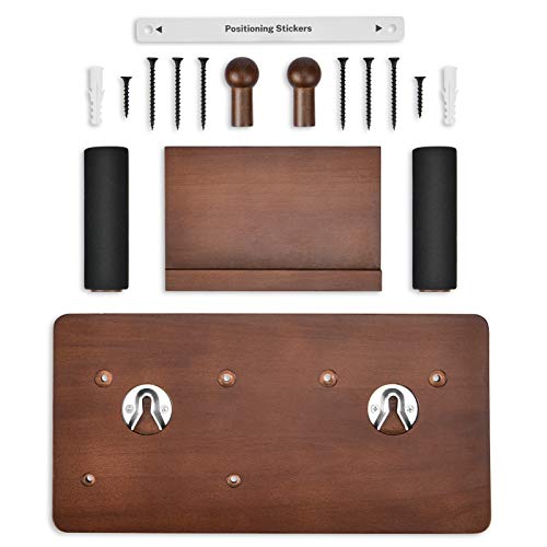 Donner Guitar Wall Mount Shelf, Guitar Wall Hanger with Storage Shelf