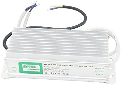LEDMY 150W DC 12V Waterproof Power Adapter Constant Voltage Power Supply Transformer, Non-dimmable Power Supply for LED Strip Light,Panel Light, Outdoor Using (150 Watts)
