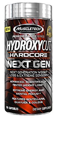 MuscleTech Hydroxycut Hardcore Next Gen, Next Generation Weight Loss & Extreme Sensory, 180 Capsules by Unknown