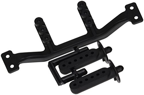 RPM Adjustable Rear Body Mounts and Posts for Slash, Stampede, Nitro Slash, Black