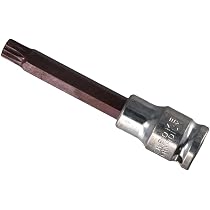 Douille Triple Carrée 1/2" X M10 (10 Mm) - Acier S2 Et Cr-V - Longueur 10,2 Cm - Pour Clé à Cliquet, Tige D'extension - 13