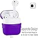 Compatible Airpods Case, Protective Ultra-Thin Soft Silicone Shockproof Non-Slip Protection Accessories Cover Case for Apple Airpods 2 & 1 Charging Case - Purple