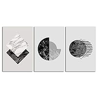 signwin-3 Piece Canvas Wall Art-Abstract Geometric-Canvas Prints Home Artwork Decoration for Living Room,Bedroom - 24