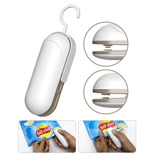 Mini Bag Sealer, Earteana 2 in 1 Heat Sealers and Cutter Handheld
