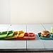 Nordic Ware Lightweight Party Tray, High-Heat Plastic, Assorted, 4 Piece, Fiesta Colors