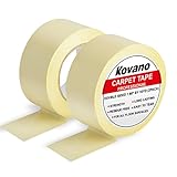 2 PACKS Double Sided Carpet Tape,1.88-Inch x 16 Yards, Extra Thick and No Residue of Heavy Duty Tape, by Kovano