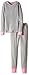 Fruit of the Loom Big Girls' Waffle Thermal Underwear Set, Light Grey Heather, 10/12