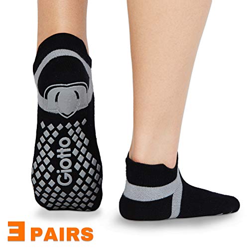 Giotto Women’s Non Slip Yoga Socks with Grips for Pilates Bikram Barre Fitness