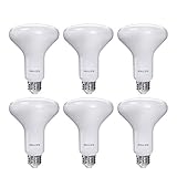 Philips LED Dimmable BR30 Frosted Light Bulb with Warm Glow Effect: 650-Lumen, 2700-2200-Kelvin, 9-Watt, Soft White, 6-Pack