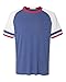 Alternative Men's The Slapshot Tee, Vintage Royal/White/Red, Large