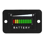 Cococart 48V LED Battery Indicator Meter Gauge for EZGO Club Golf Cart Yamaha Car Marine Jet Ski