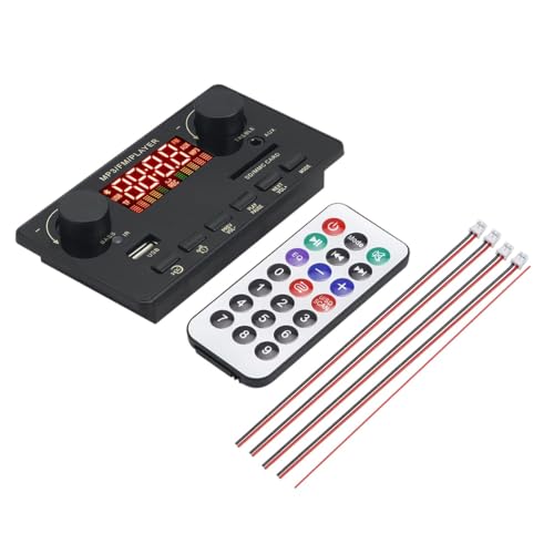 Purple | 2 * 40W 80W Amplifier Bluetuth 5.0 Mp3 Player Wav Decoder Board 12V Car FiM Raydio Module Support Tf USaB AURX Handsfree Call Record New 2026 High for Reliable Electronic Component