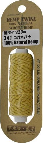 Fairy Tale Art hemp-to-wine thin type / Thickness: about 1.2mm (unspecified fiber Hemp100%) plant dyeing 20m winding 341. Scutellaria