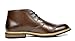 Bruno MARC BERGEN-02 Men's Formal Modern Lace Up Leather Lined Short Ankle Oxford Dress Boots DARK BROWN SIZE 9