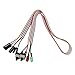 uxcell Computer Case LED Light ATX Power Supply Reset HDD Switch Cable 50cm Long Red Green