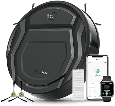 M210P Robot Aspirapolvere 2200Pa Ultra Sottile 7,8cm, Nero