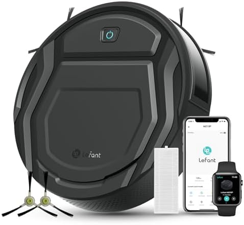 M210P Robot Aspirapolvere 2200Pa Ultra Sottile 7,8cm, Nero